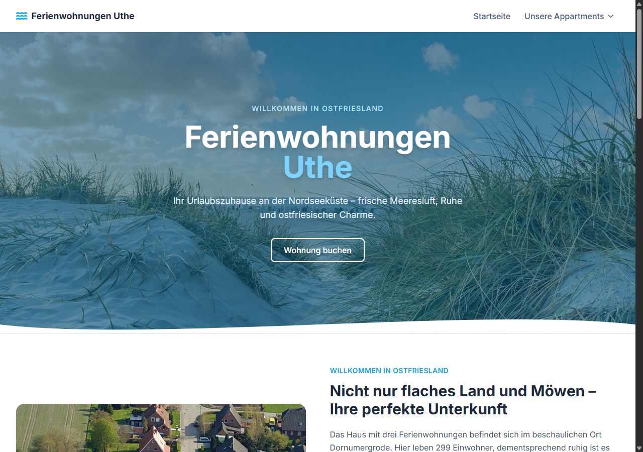 FeWo Dornumergrode Website